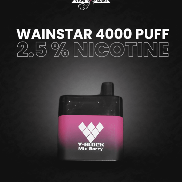 WainStar 4000 Puff | 2.5 % Nicotine | Disposable Rechargeable Puff