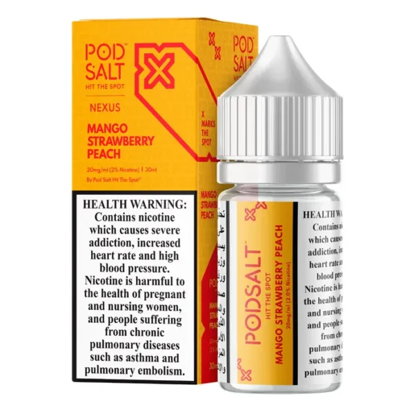 POD SALT NEXUS MANGO STRAWBERRY PEACH 30ML Price in Pakistan