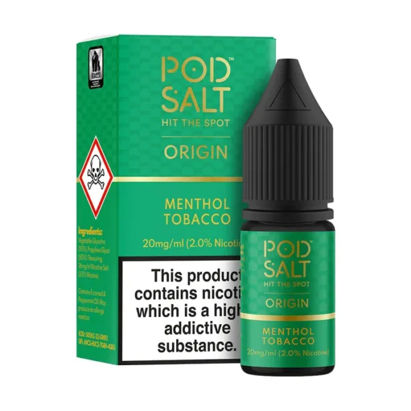 POD SALT ORIGIN MENTHOL TOBACCO 10ML Price in Pakistan