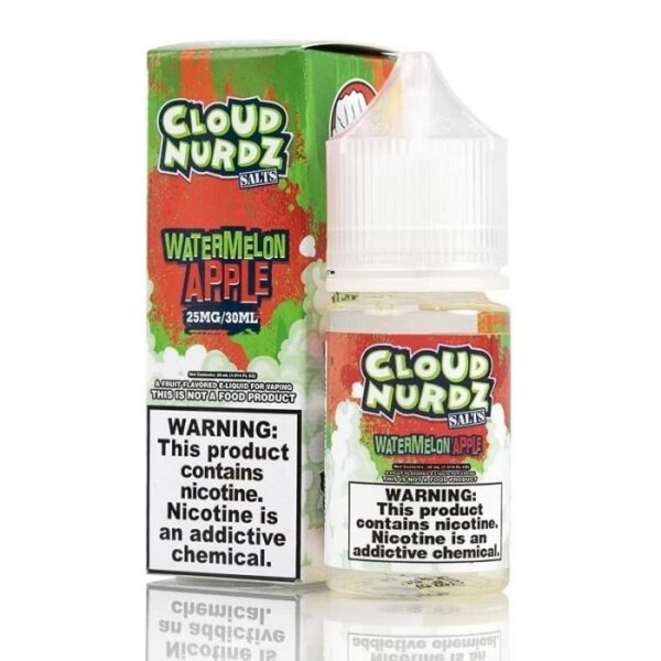 WATERMELON APPLE – CLOUD NURDZ SALTS – 30ML